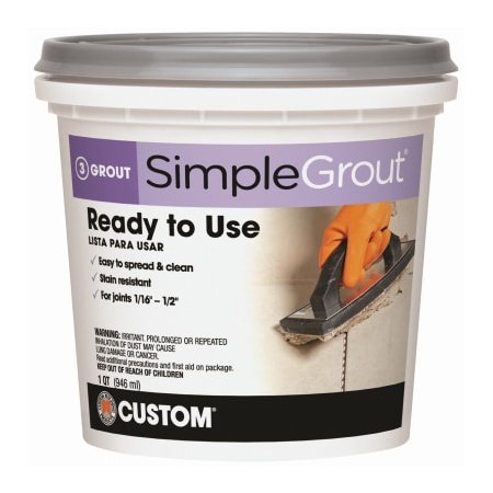 Custom Building Products QT Del GRY PreMix Grout PMG165QT